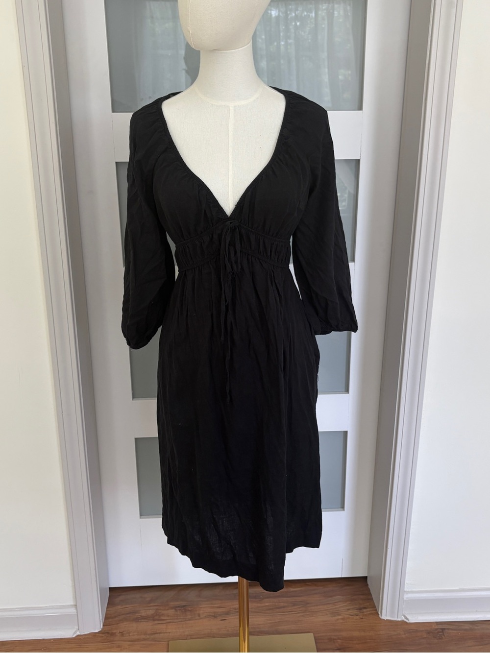 Universal Thread Black Linen Style Dress